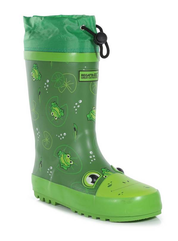 REGATTA Mudplay Junior Wellies Frog 10 Infant